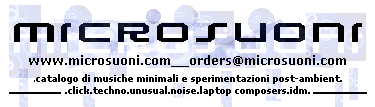 microsuoni, mailorder musica elettronica