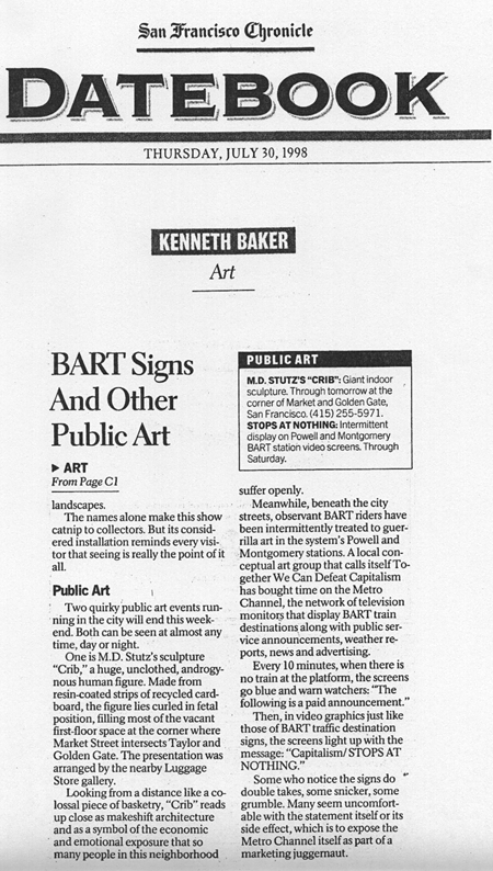 Baker Review in SF Chronicle