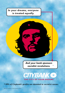 Che Guevara Citybank Advertisement